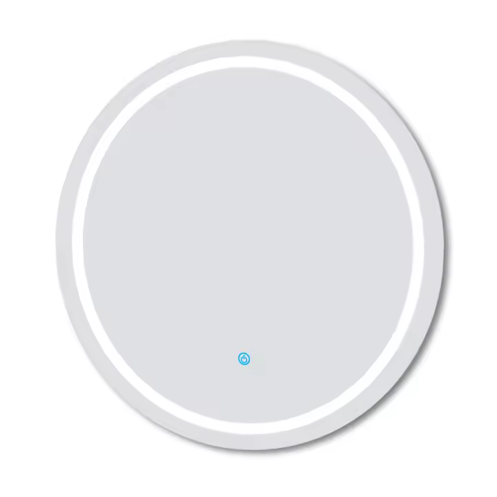 Espejo redondo de baño LED 60cm＋antivaho＋interruptor táctil - 1