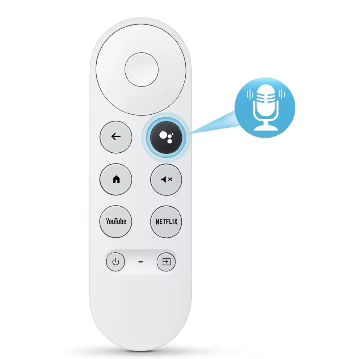 Mando a distancia de repuesto por voz, Compatible con Google Chromecast 4K Snow Smart TV Streaming Stick, G9N9N - 1