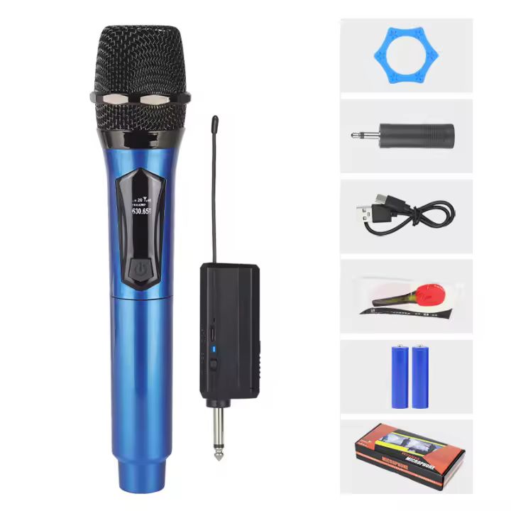 Microfono inalámbrico profesional con Bluetooth, Micrófono de mano, reproductor de Música KTV, grabadora de Canto - 1