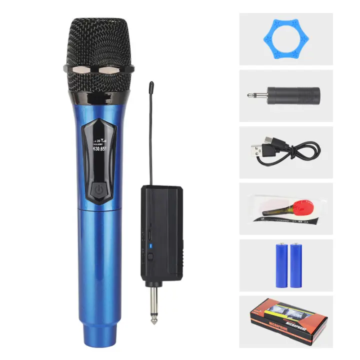 Microfono inalámbrico profesional con Bluetooth, Micrófono de mano, reproductor de Música KTV, grabadora de Canto - 1