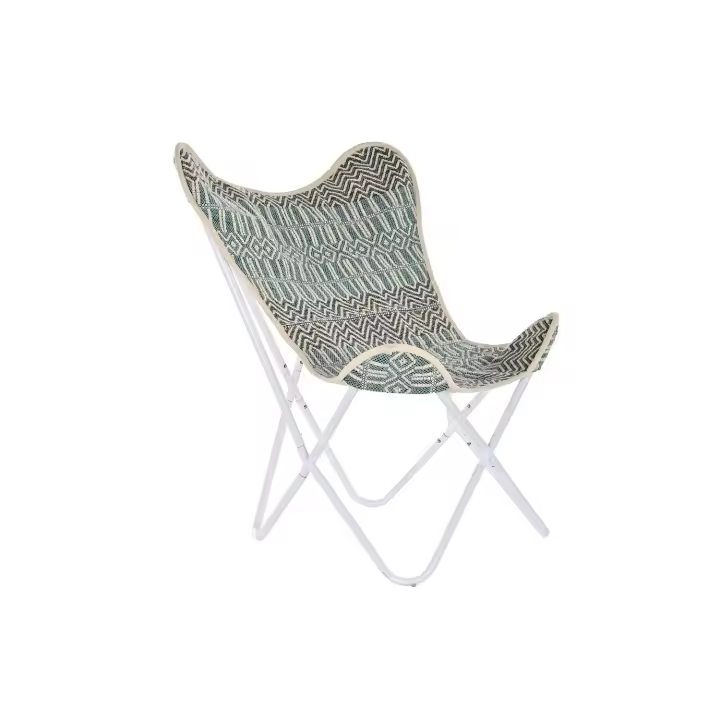 SILLON ALGODON HIERRO 74X65X90 MARIPOSA AZUL FIJALO LD193905 - 1