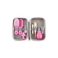 8 piezas Kit de aseo para bebés, kit profesional de cortaúñas para bebés, no tóxico sin BPA, kits de aseo para bebés para viajes y hogar (amarillo) - details 0