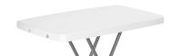 T-LoVendo Mesa Auxiliar Plegable y Elevable 77x50 cm | Altura Ajustable 49-74 cm, Portátil y Ligera | Estructura Metálica Reforzada | Ideal para Comedor, Terraza, Camping o Jardín - details 6