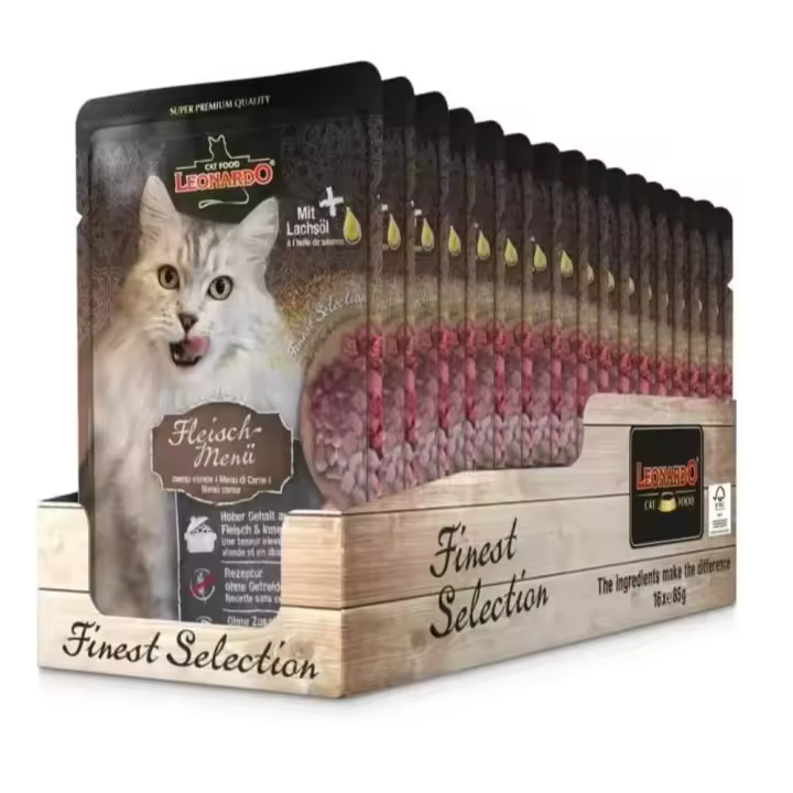 Leonardo Menú de Carne Finest Selection  - 16 Sobres de 85gr - 1