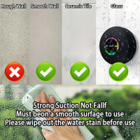 Altavoz Bluetooth Portátil Con Luz LED IPX4 Impermeable Para Exteriores Y Baño Con Ventosa Grande Altavoz Estéreo Mini Para Exterior - details 2