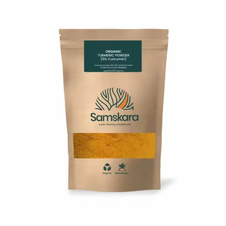 Curcuma en Polvo Organico Ecologico SAMSKARA SUPERFOODS Organic Turmeric Powder Bio (1kg) - 1