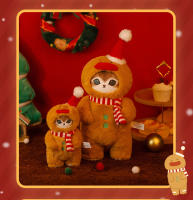 Muñeco De Peluche De Delfín Y Gato Navidad Serie Limitada Edición Sandy Suave Algodón PP Juguete Colgante Para Niños Regalos De Navidad - details 7