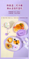 Plato De Desayuno Para Bebé Kuromi Con Diseño De Dibujos Animados Resistente a Caídas Y Quemaduras Utensilios De Comedor Infantil Lindos Y Divertidos Para El Hogar - details 4