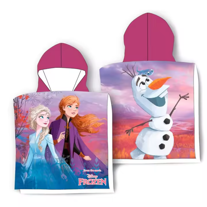 Toalha poncho em microfibra Disney Frozen - 1