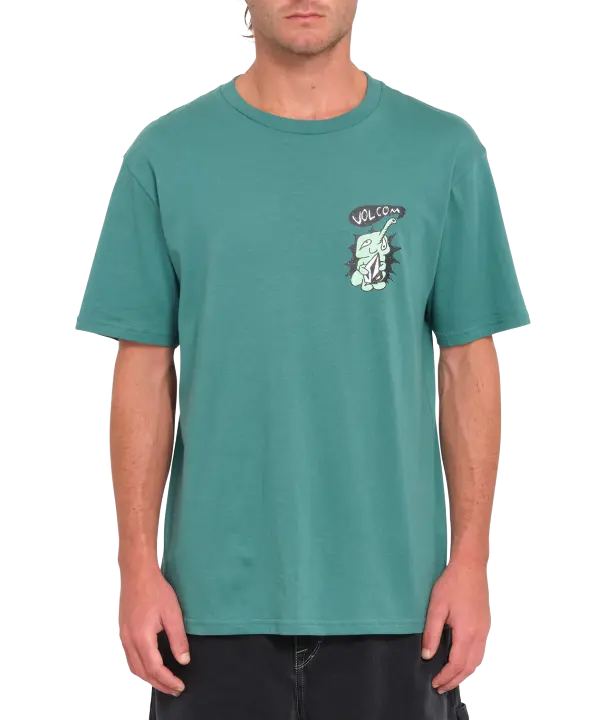 Camiseta de manga corta Volcom Santi Stoned - Sea Green - 1