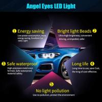 Paquete de 2 Luces LED brillantes para Coche 6000K 5W Angel Eye LED para E61 E39 E53 - details 1