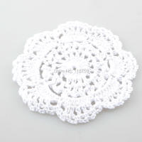 30Pcs Cojines De Mesa Redondos De Crochet Tapetes Para Vajilla Y Lámparas 10cm Eco-amigables De Poliéster Y Algodón Estilo Prairies Chic - details 4