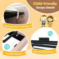 Sofá Cama Infantil 90x190 cm Rosa Terciopelo-Alojamiento Hidráulico with Facil Apertura, Base de Listones Metálicos Robustos (Sin Colchón) - details 2