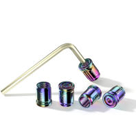 Tapones De Válvula De Neumáticos Anti-Robo De Aluminio Accesorios De Coche Para Automóviles Motocicletas Bicicletas - details 4