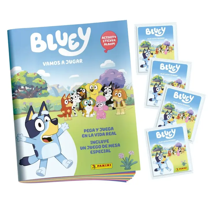 Pack de Lanzamiento Album + 4 Sobres Bluey 2 Panini - 1