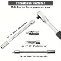 Kit De Herramientas De Reparación De Coche 46pcs Juego De Llaves De Fijación Y Destornilladores Para Bicicletas Y Autos - details 2