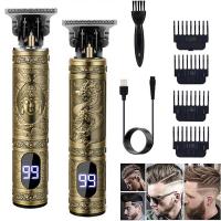 Cortadora De Pelo Eléctrica Portátil T9 Vintage Recargable Por USB Con Corte Seco Y Húmedo Batería De 50 Minutos Para Hombres - details 2