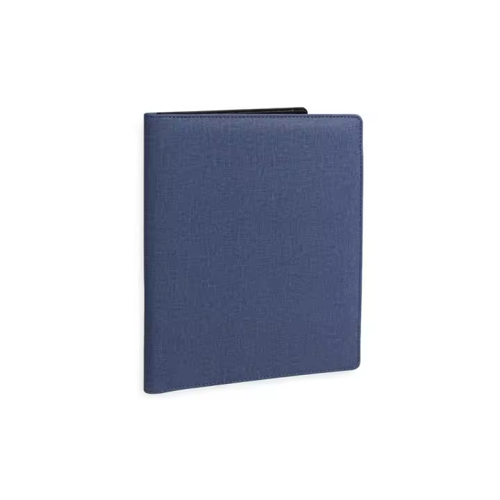 Carpeta portafolios A4 | QCONNECT - Folder con calculadora integrada, bloc 20 hojas, 32x25 cm, departamentos interiores, color azul // Ref: KF17239 - 1