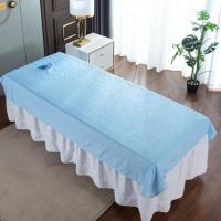 Sábanas De Belleza Para Salón De Cosméticos Y Masajes Tratamiento SPA Sábanas Suaves Para Mesa De Cama Con Agujero Material Poliéster/Celulosa Impresión De Plantas Para Adultos - details 6
