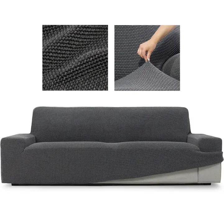 TEXLOVA-Neuvo Funda superelástica 8 Colores, Para sofá , Silla,Chaise Longue Brazo Largo, y Orejero ,Transpirable, cómoda y Duradera, fácil de Instalar, Dimensiones - 1