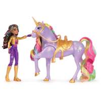 SPIN MASTER - Unicorn Academy, Sophia & Light Magic Wildstar con efectos de iluminación de arcoíris, 2 accesorios para montar, muñecas y juguetes de unicornio para niñas y niños de 4 años en adelante - details 4