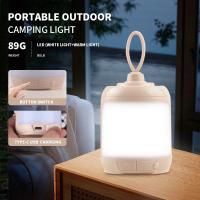 Lámpara De Mesa Portátil LED Recargable Impermeable Para Camping Luz Nocturna Dimmable Multi-function Touch Bedside Lamp - details 1