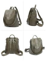 Mochila de gran capacidad, bolso de piel auténtica para mujer, mochila, bolso de mano para mujer, bolso de viaje de piel sintética - details 0