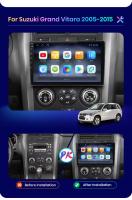 AWESAFE inalámbrico CarPlay Android Auto Radio para Suzuki Grand Vitara 3 2005 2006 2007 2008 2009 2010 2011 2012 2013 2014 2015 coche reproductor multimedia GPS 2 din autoradio volante controles RDS Bluetooth - details 2