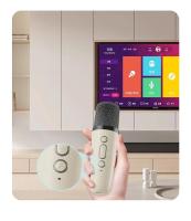 Máquina De Karaoke Con Micrófono Inalámbrico K12 Bluetooth Altavoz HIFI Estéreo LED Colorido RGB Para Fiestas En Casa Y Exteriores - details 17