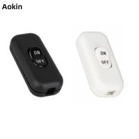 Interruptor De Cuerda Incluido 2/3pcs 6A 250V Botón Negro Para Encender/Apagar Adecuado Para Lámpara De Mesa Luz De Lectura Luz De Cama - details 0