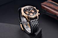 Reloj De Pulsera De Cuarzo BENYAR 2024 Para Hombre Marca De Lujo Cronógrafo Deportivo Resistente Al Agua De Acero Inoxidable Con Correa De Cuero Relojes Hombre - details 2