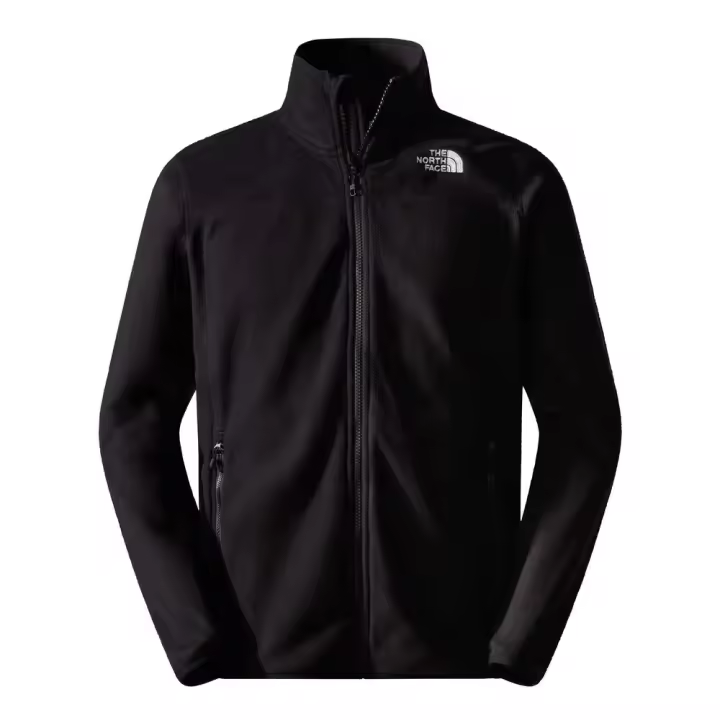 Forro Polar Negro The North Face 100 Glazier Cremallera Integral Black - 1