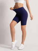 Shorts De Cintura Alta 2XXL Para Mujer En 16 Colores Estilo Fitness Con Bolsillos Y Compresión Ropa Deportiva Casual De Verano Nylon - details 33
