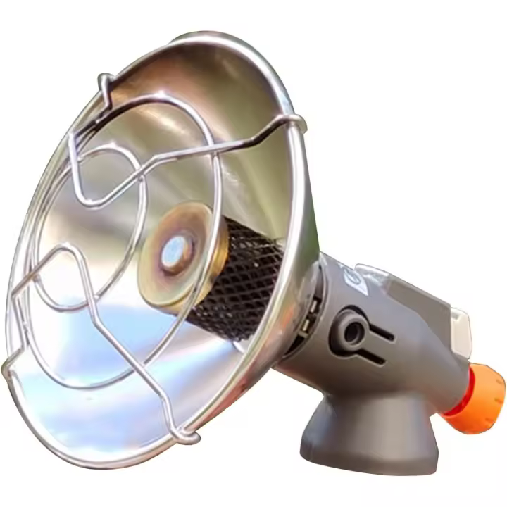 Calentador de Camping Calentador de Gas con Encendido piezoeléctrico ABS de Acero Inoxidable y Aluminio Conveniente de Usar portátil para Senderismo - 1