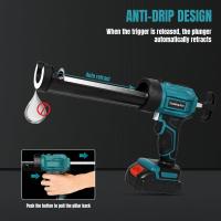 Pistola de Calafateo Inalámbrica 21V Profesional, 4 Velocidades Ajustables Anti-Goteo, Batería 2.0Ah + Cargador, Luz LED - Cartucho 300ml / 10oz, Certificado EN 16128 (-10°C a 40°C)​ - details 4