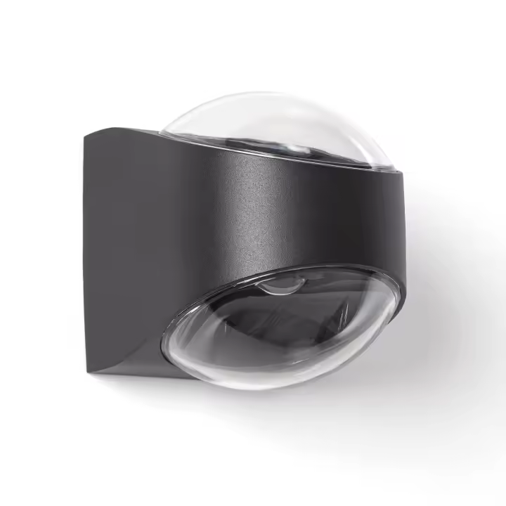Ledkia Aplique de Pared Exterior LED 12W Aluminio Iluminción Doble Cara Adelfa Negro - 1
