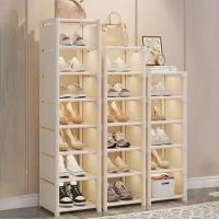 Organizador De Zapatos De Múltiples Capas Estante Plegable Ajustable Para Ahorrar Espacio En El Ángulo De La Pared Material Plástico - details 1