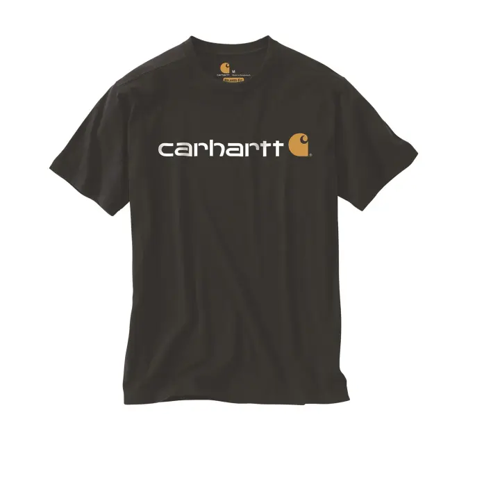 Carhartt Camiseta de Algodón Modelo Core - Estilo Relaxed Fit - Color Negro | Tallaje Grande - 1