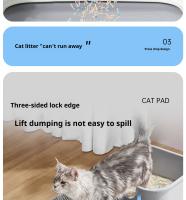 Manta Para Litiario De Gato Grande Impermeable Doble Capa Antideslizante Lavable Captura Arena Y Patas Anti Roto Duradera - details 5