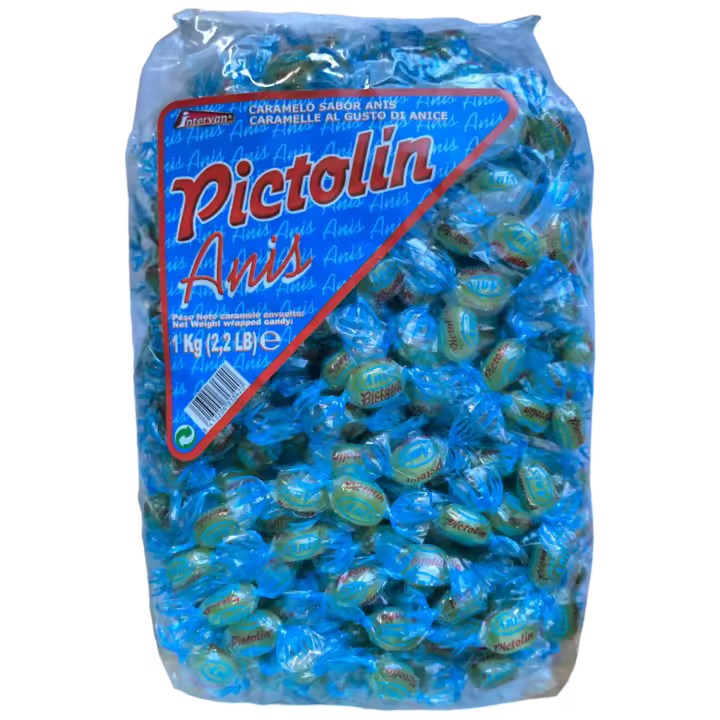 Pictolín Carramelos de Anis envueltos individualmente Bolsa 1 kg (430 ud) - 1