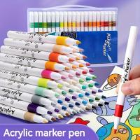 Rotuladores De Pintura Acrílica Secado Rápido Para Arte Dibujo En Lienzo Madera Vidrio Diseño Ergonómico Para Adultos Y Estudiantes Regalo Ideal - details 6