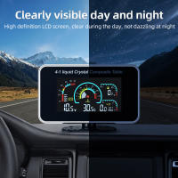 Medidor De Nivel De Combustible Y Presión Del Aceite Para Coche Con Sensor De Nivel De Combustible Y Temperatura Del Agua 4 En 1 Digital LCD 12V24V - details 4