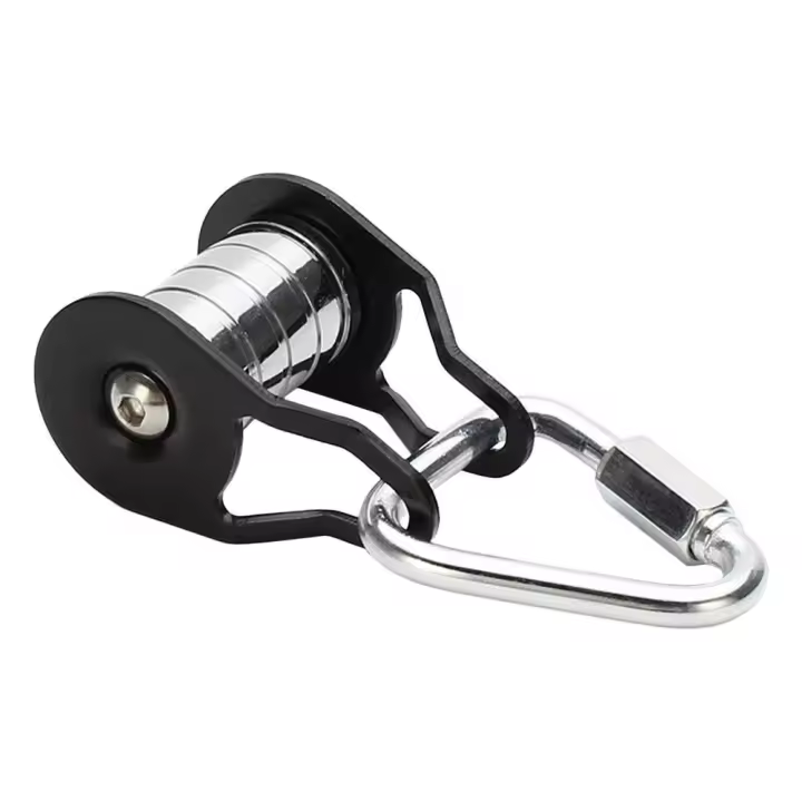 Pulley De Acero Para Líneas De Deslizamiento Con 5 Rodillos Soporte De Carga Fuerte Equipo De Entrenamiento Sturdy Pulley - 1