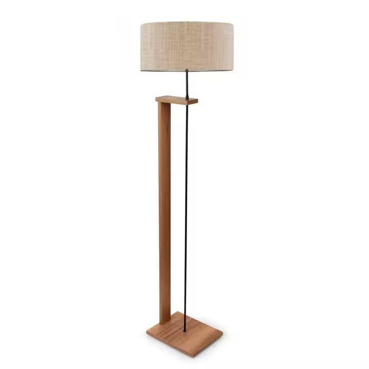 Lámpara de pie 150 cm. beige, tipo E27 Max 60 W WELLHOME - 1