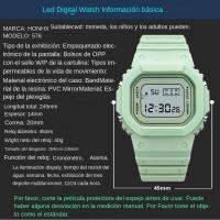 Reloj Digital LED Para Hombre Y Mujer Resistente Al Choque Pantalla Digital De Silicona Impermeable Deportivo Con Fecha - details 3
