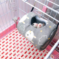 Casa De Hamster Suave Y Cálida Cama Para Rattus Y Guineapuerco Pequeño Animal De Peluche Colgante Tamaño S/M/L/XL Diseño Impreso - details 3