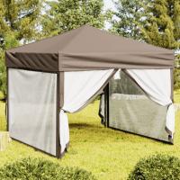 vidaXL Carpa para Fiestas Plegable con Paredes 3x3 m Cenador Color Antracita,  Taupé,  Azul y mas - details 1