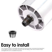 Adaptador De Collet De Fresa 6/6.35/8mm Accesorios Para Router Herramienta Para Máquina De Grabado Material De Acero Al Carbono Tamaños 6mm 6.35mm 8mm - details 3