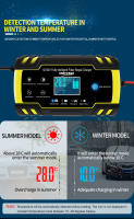 Cargador De Batería Automóvil Automático 12V-24V 8A Reparación De Pulso Digital LCD Para Baterías De Agua Y Secas Ácido Lead - details 4