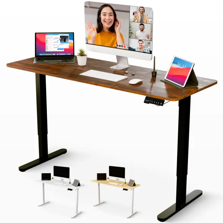 JUPPLIES Escritorio Elevable Electrico - Mesa Elevable Escritorio Ajustable en Altura con Panel Inteligente de 3 Memorias - Standing Desk Oficina en Casa - 1